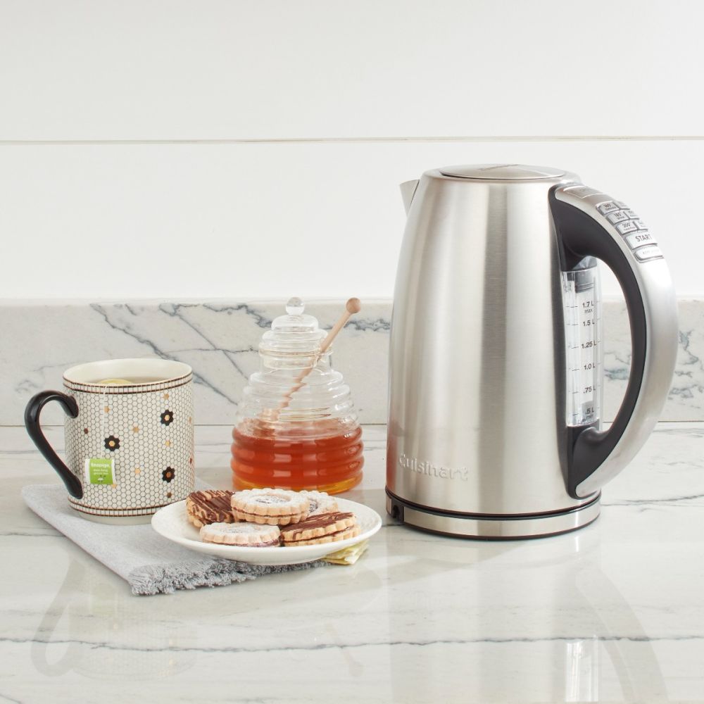 PerfecTemp Cordless Electric Kettle Stainless Steel Cuisinart Everything Kitchens