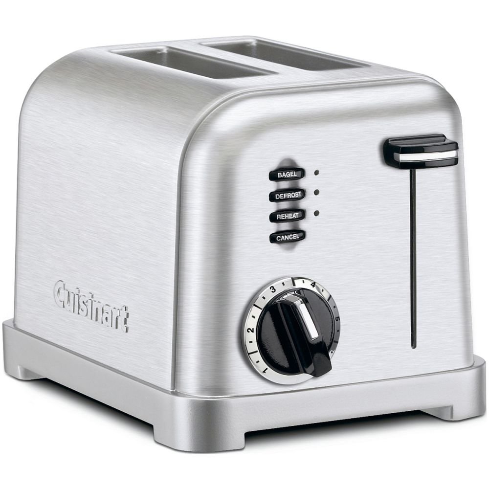 Compact 2-Slice Toaster (Stainless Steel) | Cuisinart | Everything Kitchens Cuisinart 2 Slice Metal Toaster In Stainless Steel