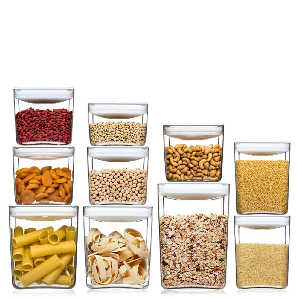 Cube Storage Containers (10-Piece Set) - White | Click Clack