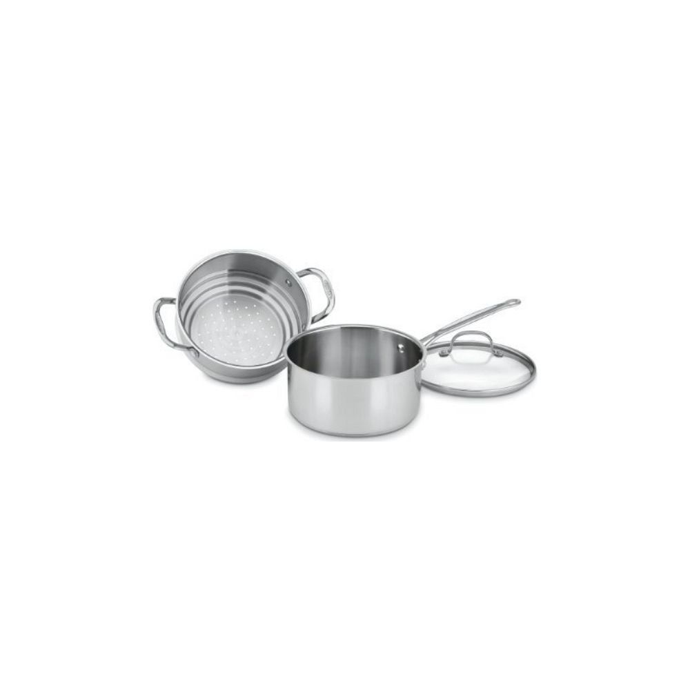 Chef's Classic 1.5 qt Stainless Steel Saucepan w/ Cover by