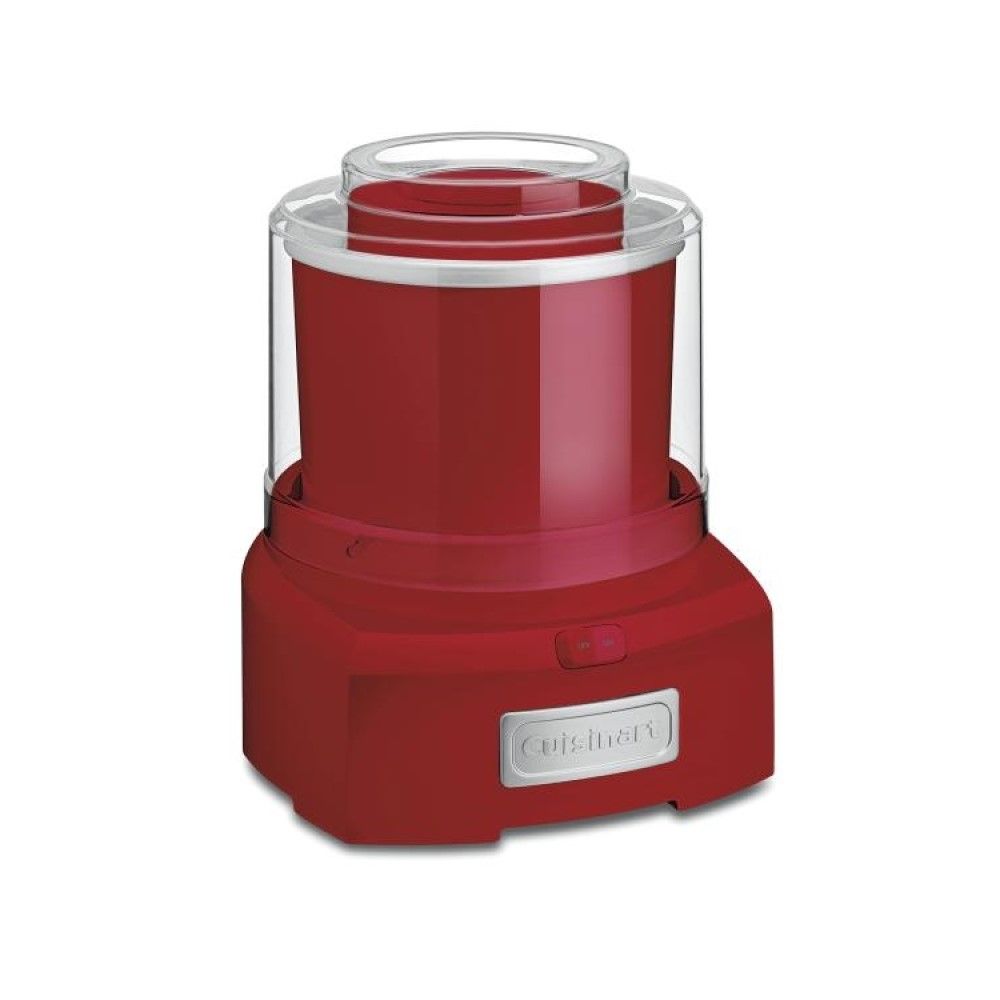 Frozen Yogurt, Ice Cream & Sorbet Maker + Extra Bowl (Red
