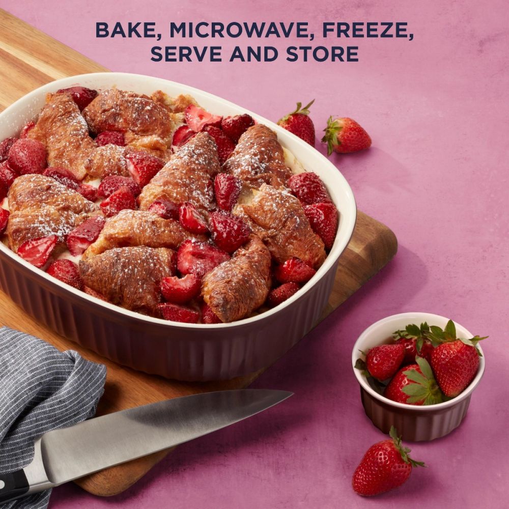 12 Piece Bakeware Set French Colors Cabernet CorningWare Everything Kitchens