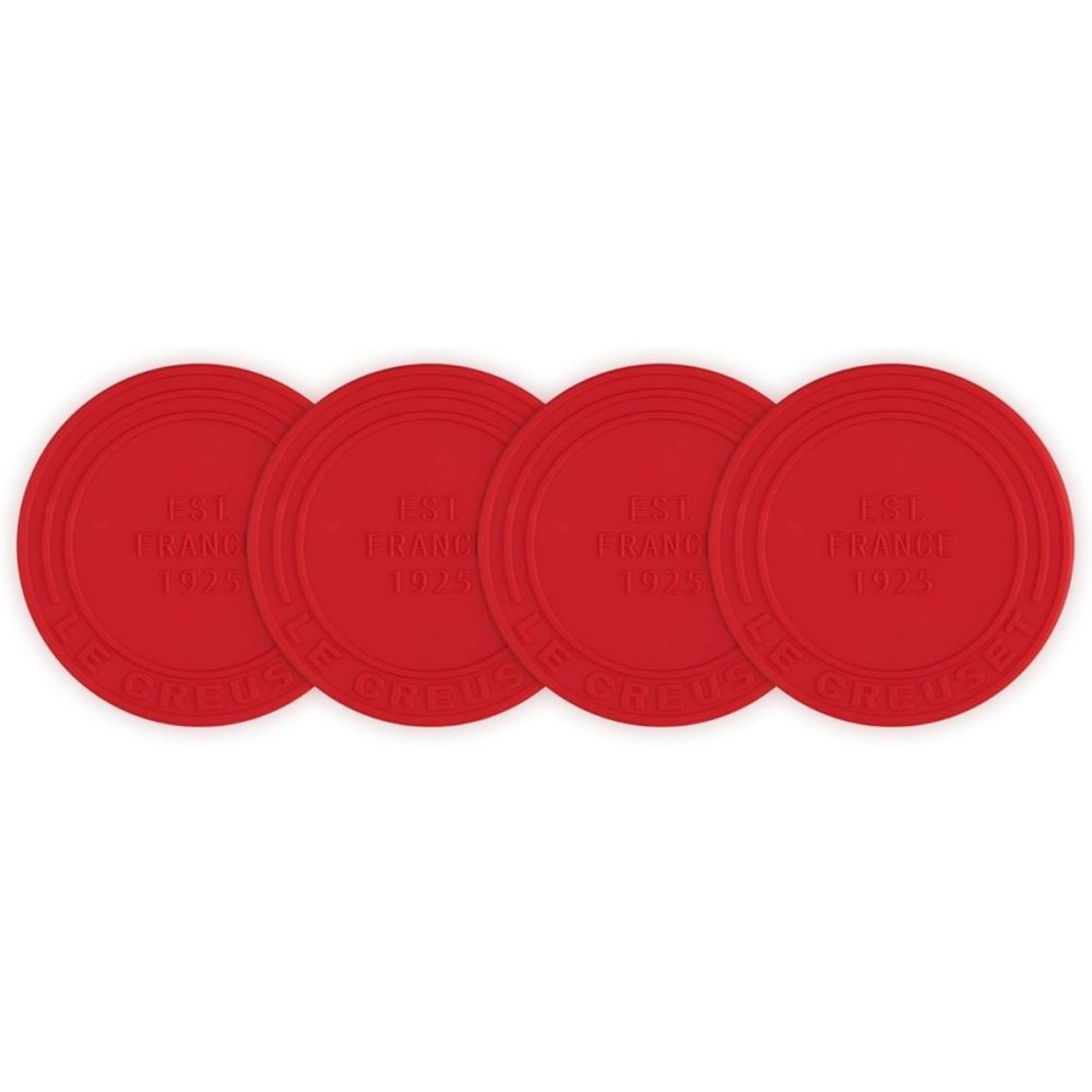 Silicone Coasters (Set of 4) (Cerise) | Le Creuset | Everything