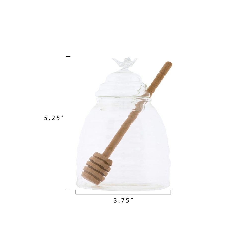 Creative Co-Op Honey Jar - Thumbnail 3
