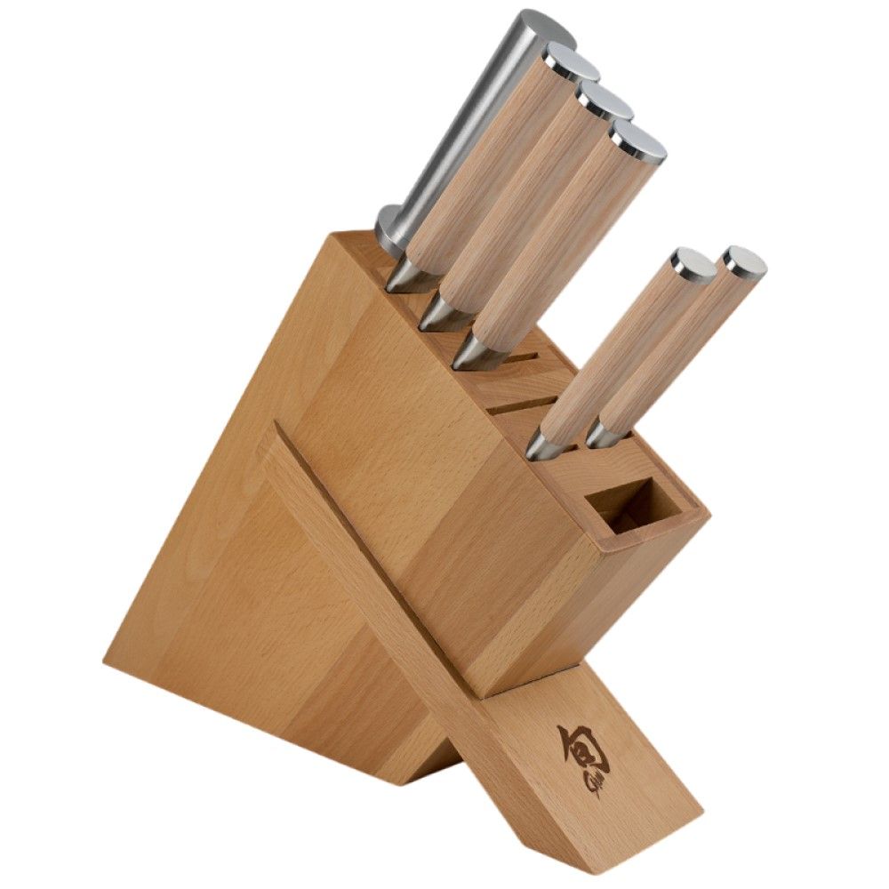 shun100gバルクセット Classic Blonde 7-Piece Block Set | Shun | Everything Kitchens