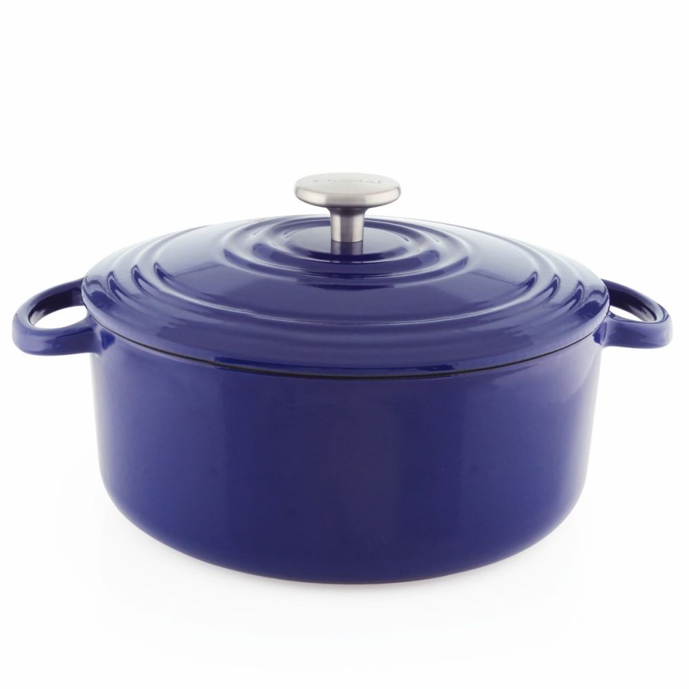 Chantal 5Qt. Round Cast Iron Dutch Oven - Thumbnail 4
