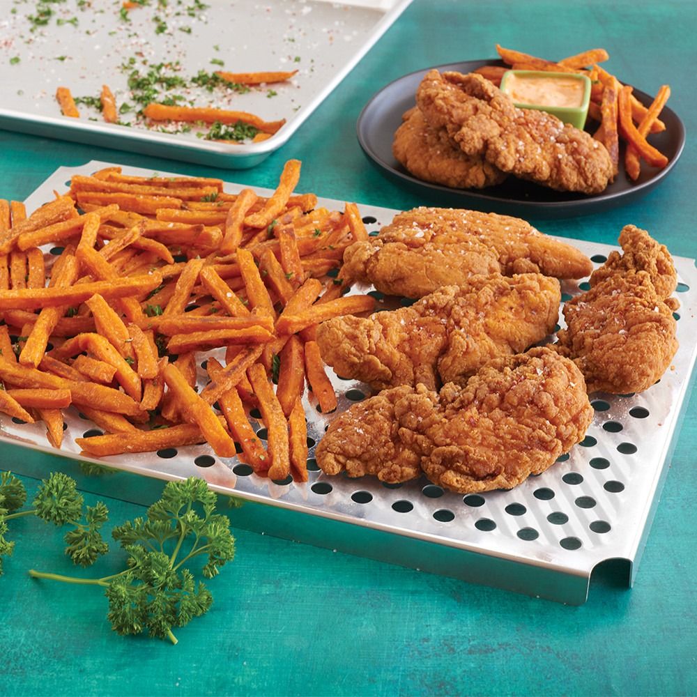 Nordic Ware Naturals Multi-Purpose Oven & Cooling Rack with Half Sheet - Thumbnail 2