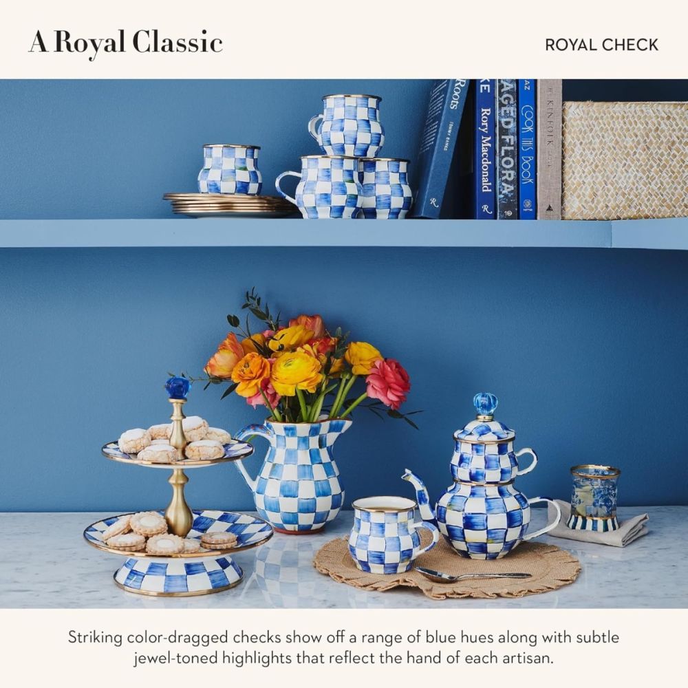 Royal Check High Tea Set | MacKenzie-Childs | Everything Kitchens