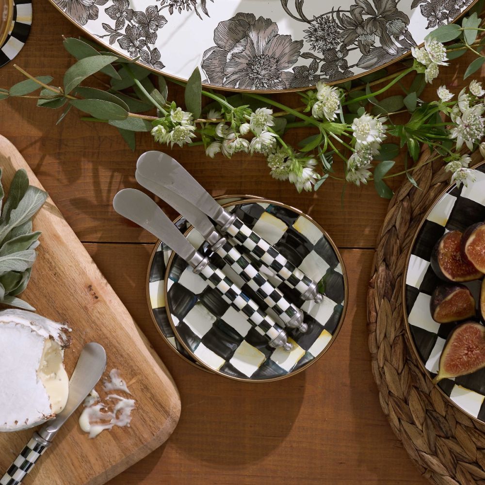 Courtly Check Supper Club Spreaders (4-Piece) | MacKenzie-Childs