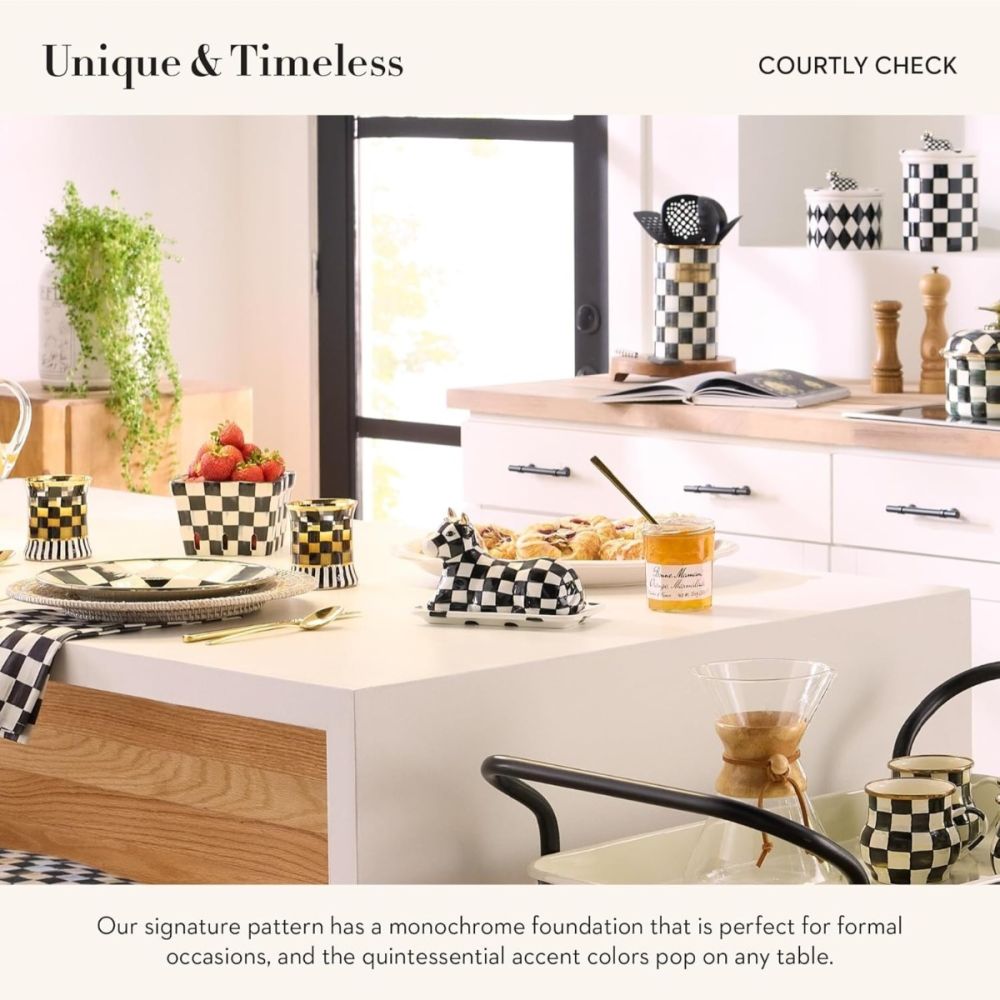 Courtly Check Farmhouse Berry Basket | MacKenzie-Childs