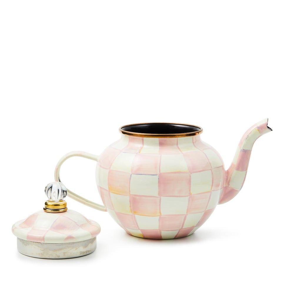 Rosy Check 4-Cup Teapot | MacKenzie-Childs | Everything Kitchens