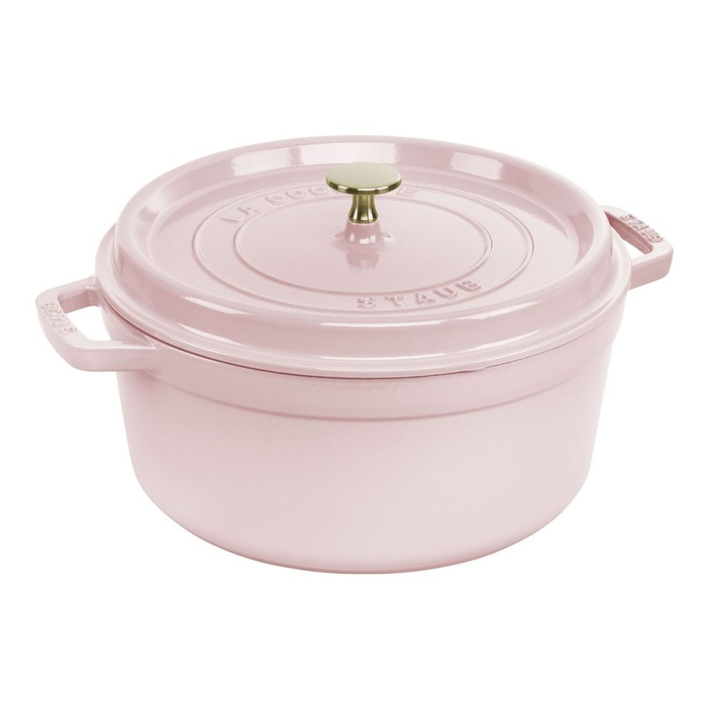 Cast Iron 5.5 Qt. Round Dutch Oven (Peony Pink) | Staub