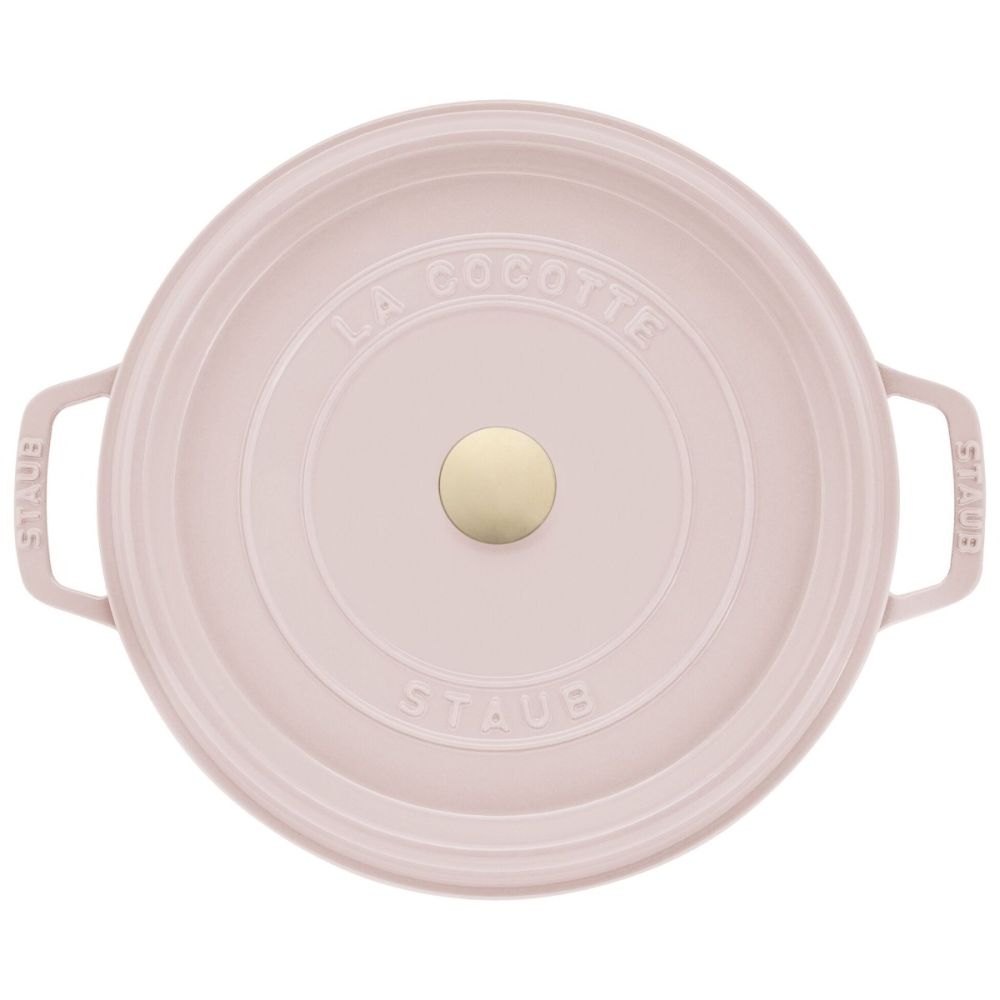 Cast Iron 5.5 Qt. Round Dutch Oven (Peony Pink) | Staub