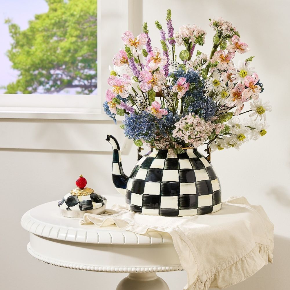 Courtly Check 3 Qt. Tea Kettle | MacKenzie-Childs | Everything