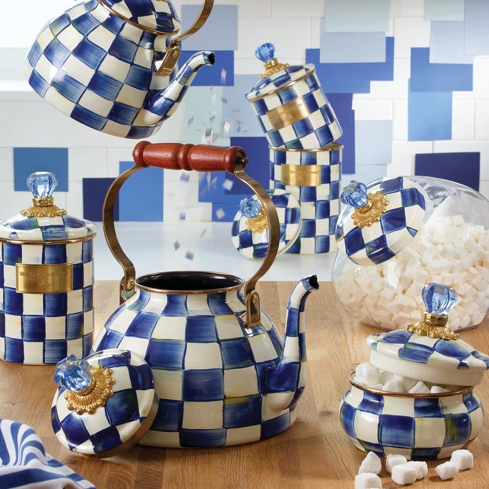 MacKenzie-Childs Royal Check Canister