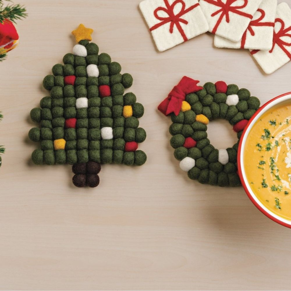 Danica Wool Felt Trivet - Thumbnail 4