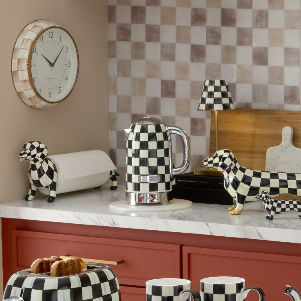 Courtly Check 7-Cup Electric Kettle | MacKenzie-Childs