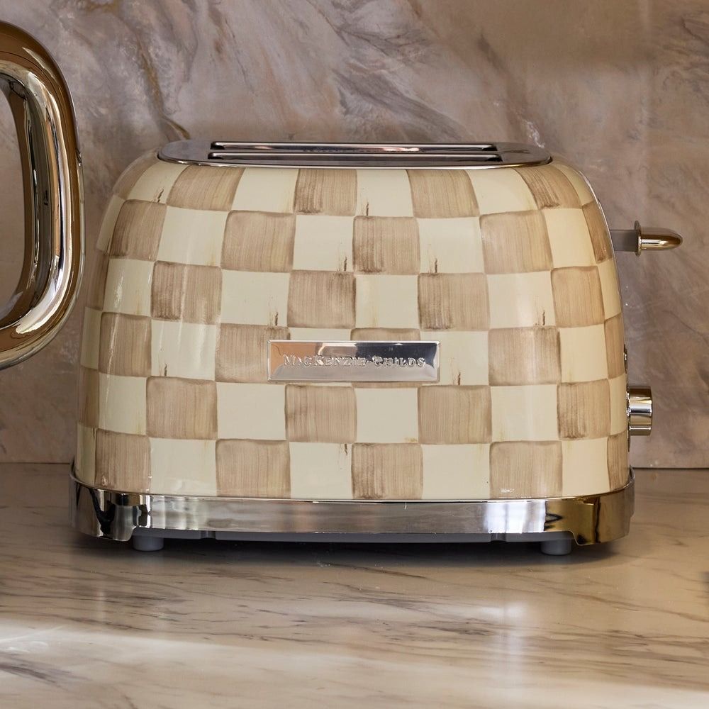 Mocha Check 2-Slice Toaster | MacKenzie-Childs | Everything Kitchens