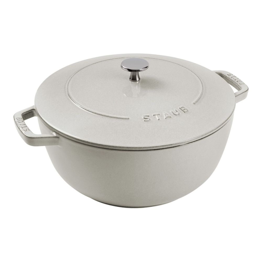 Cast Iron 5.25 Qt. Essential French Oven (White Truffle) | Staub