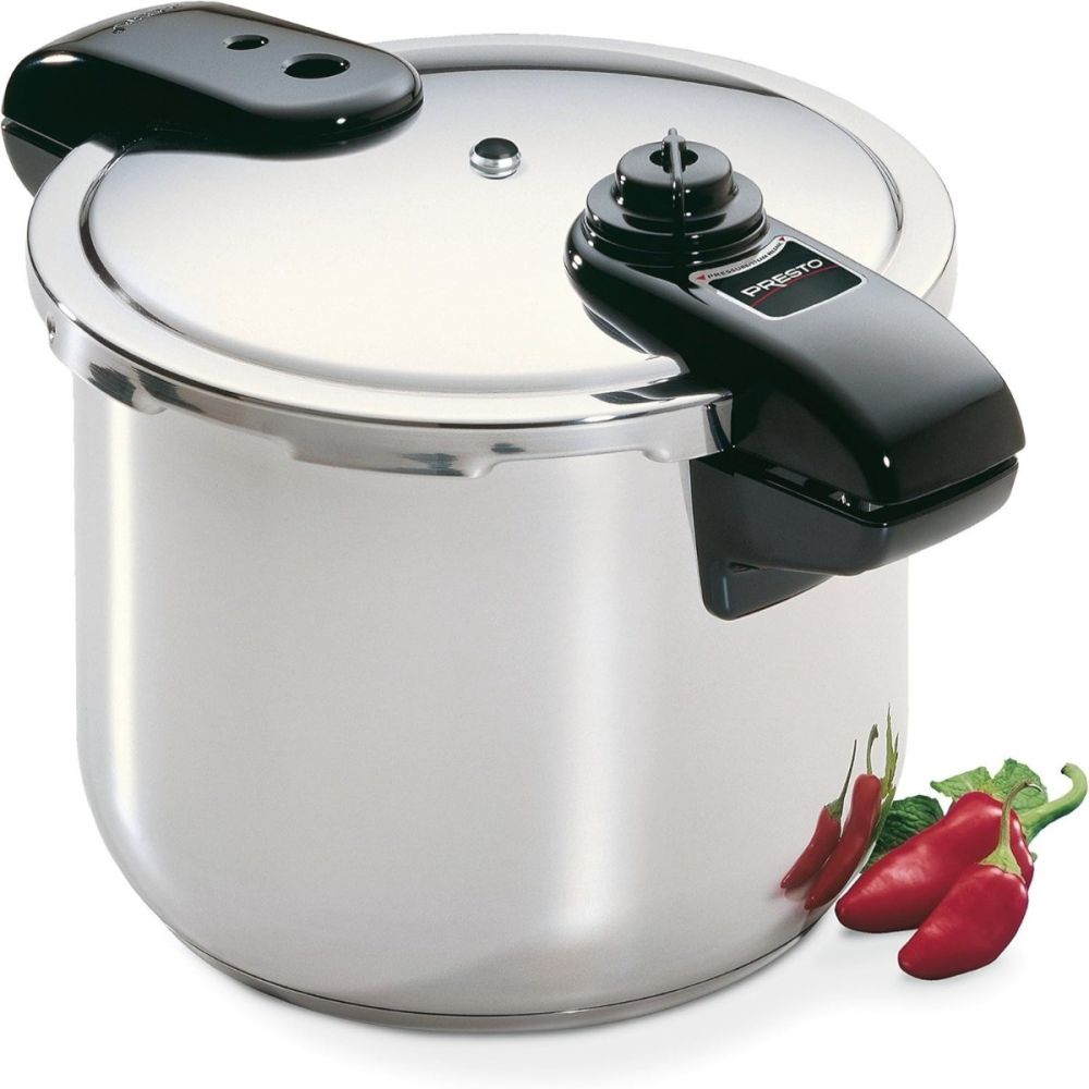 Presto Stainless Steel Pressure Cooker/Canner Steam Gauge 22 qt