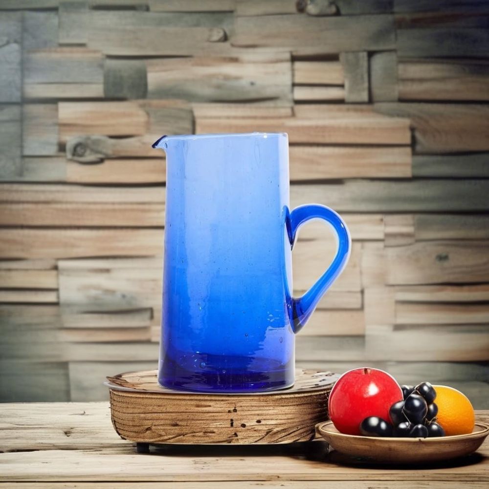 Moroccan Cone 36oz Jug (Blue) | Verve Culture | Everything Kitchens