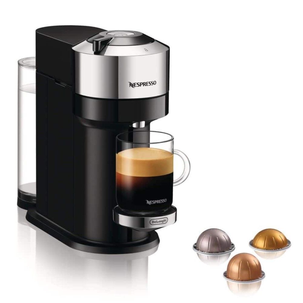 Vertuo Next Premium Coffee & Espresso Machine by De'Longhi (Chrome