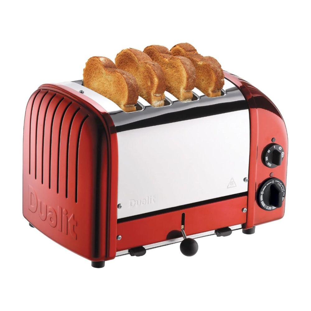 Dualit NewGen Classic 4-Slice Toaster | Candy Apple Red