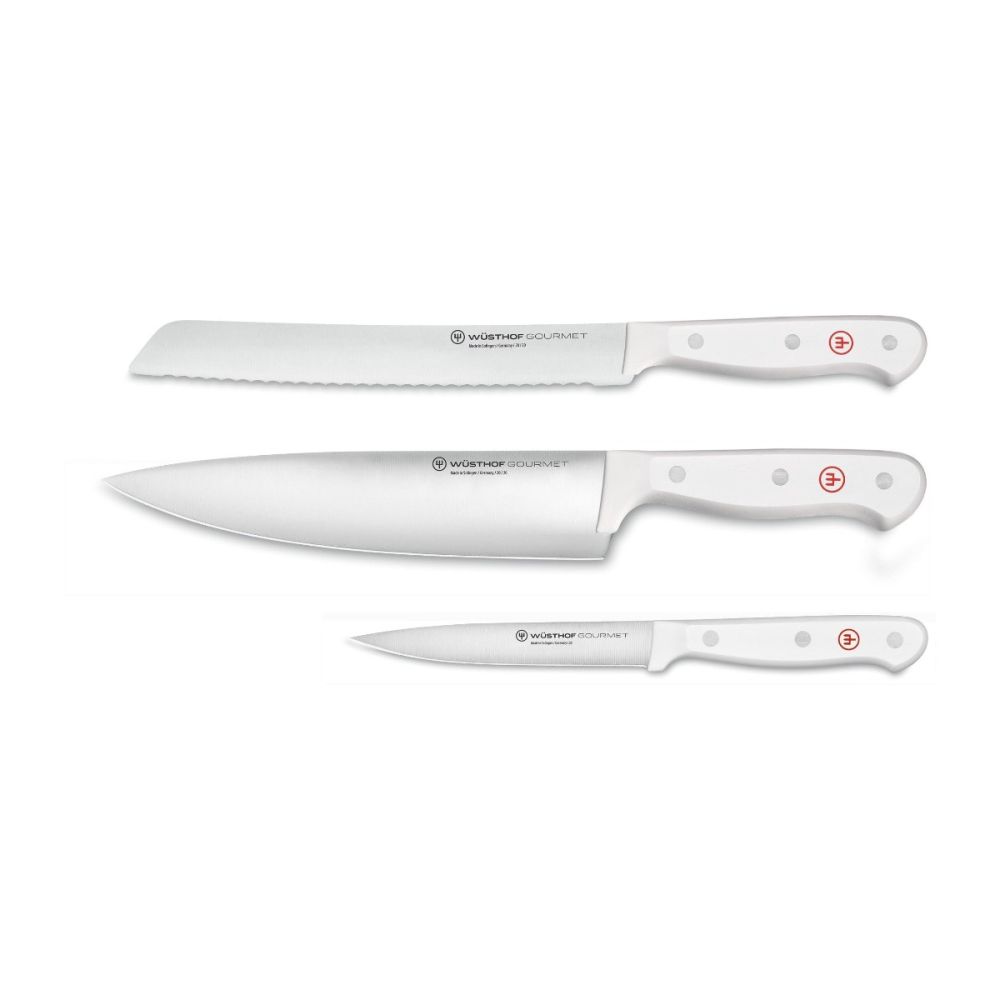 Wüsthof 3本セット ナイフ WÜSTHOF Classic 3-Piece Chef's Knife Set, Silver, One-Size
