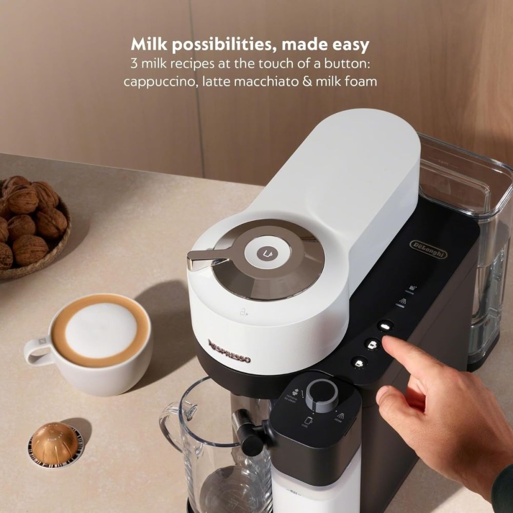 De Longhi Vertuo Lattissima Capsule Coffee Machine White