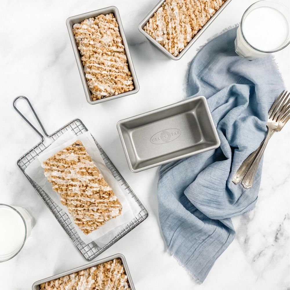 USA Pan 4-Piece Mini Loaf Bread Pan - Thumbnail 5