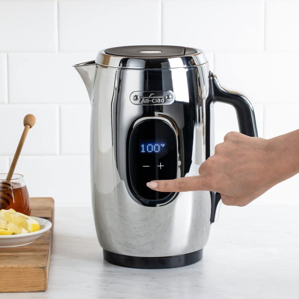 L Double Layer Electric Kettle with Touchscreen Temperature