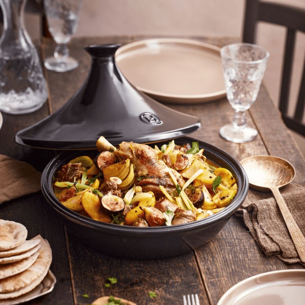 3.4 Qt. Tagine (Charcoal) | Emile Henry | Everything Kitchens