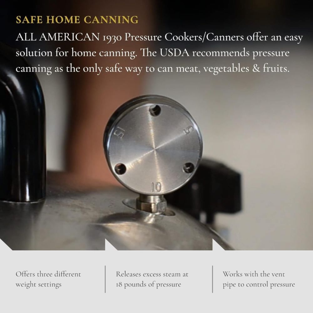 Pressure Canner Regulator Weight All American 1930 Everything Kitchens