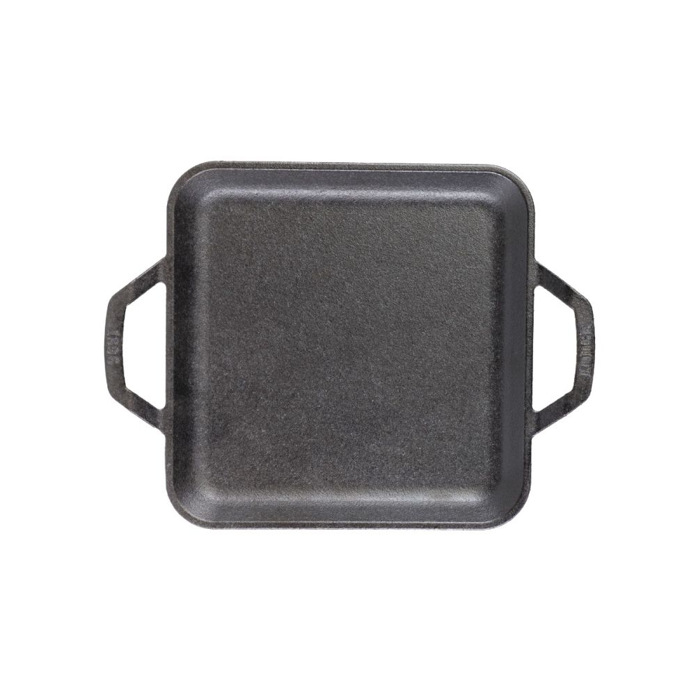 Lodge 11 inch Seasoned Cast Iron Square Griddle - Thumbnail 2