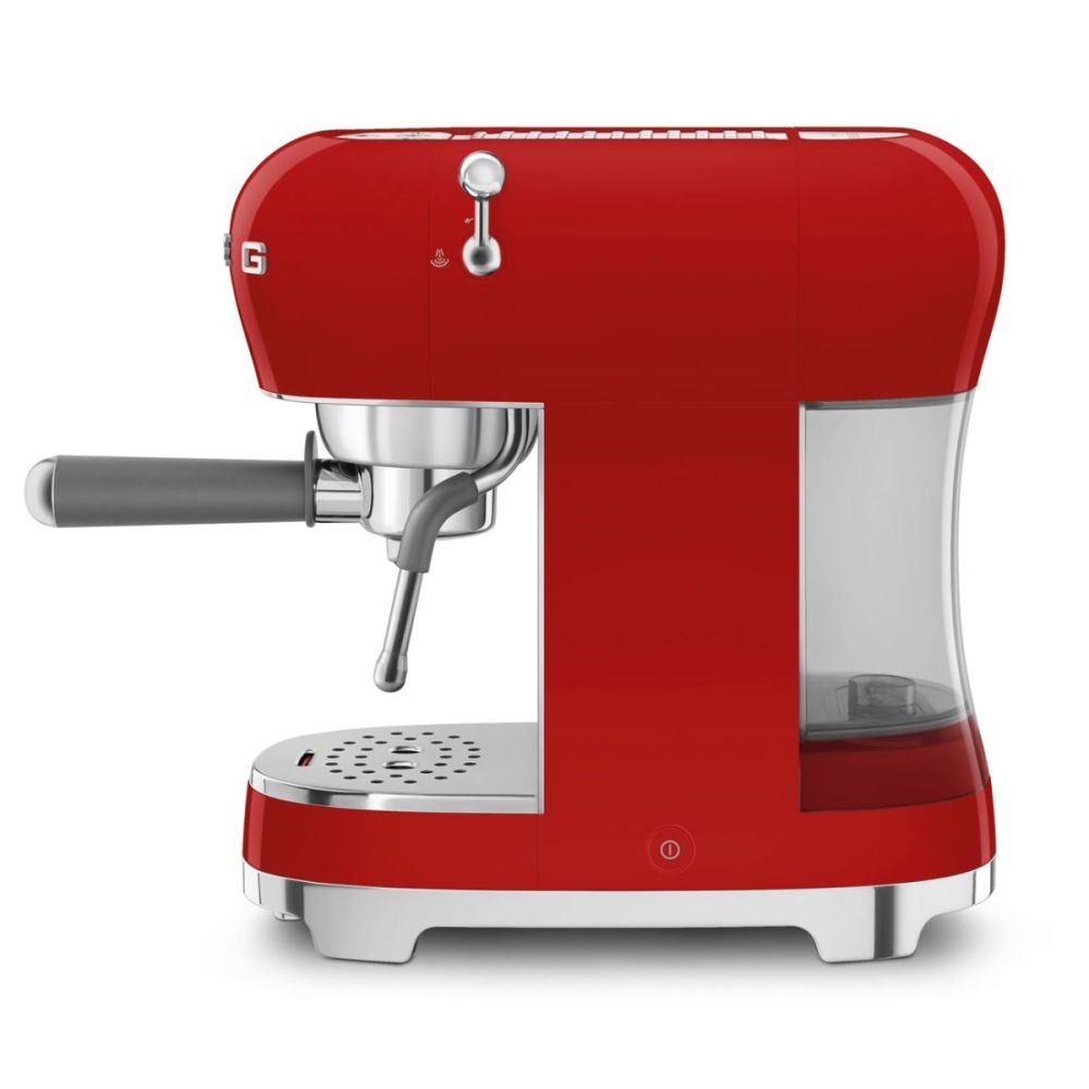 50's Retro Style Aesthetic Espresso Coffee Machine (Red) | SMEG
