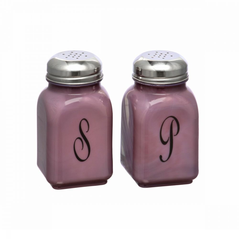 Salt & Pepper Shaker with Monogram - Mosser Glass