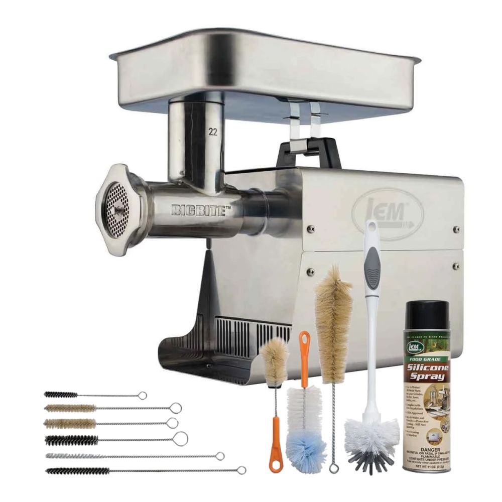 Grinder, Burger Press and Pro French Fry Cutter Bundle