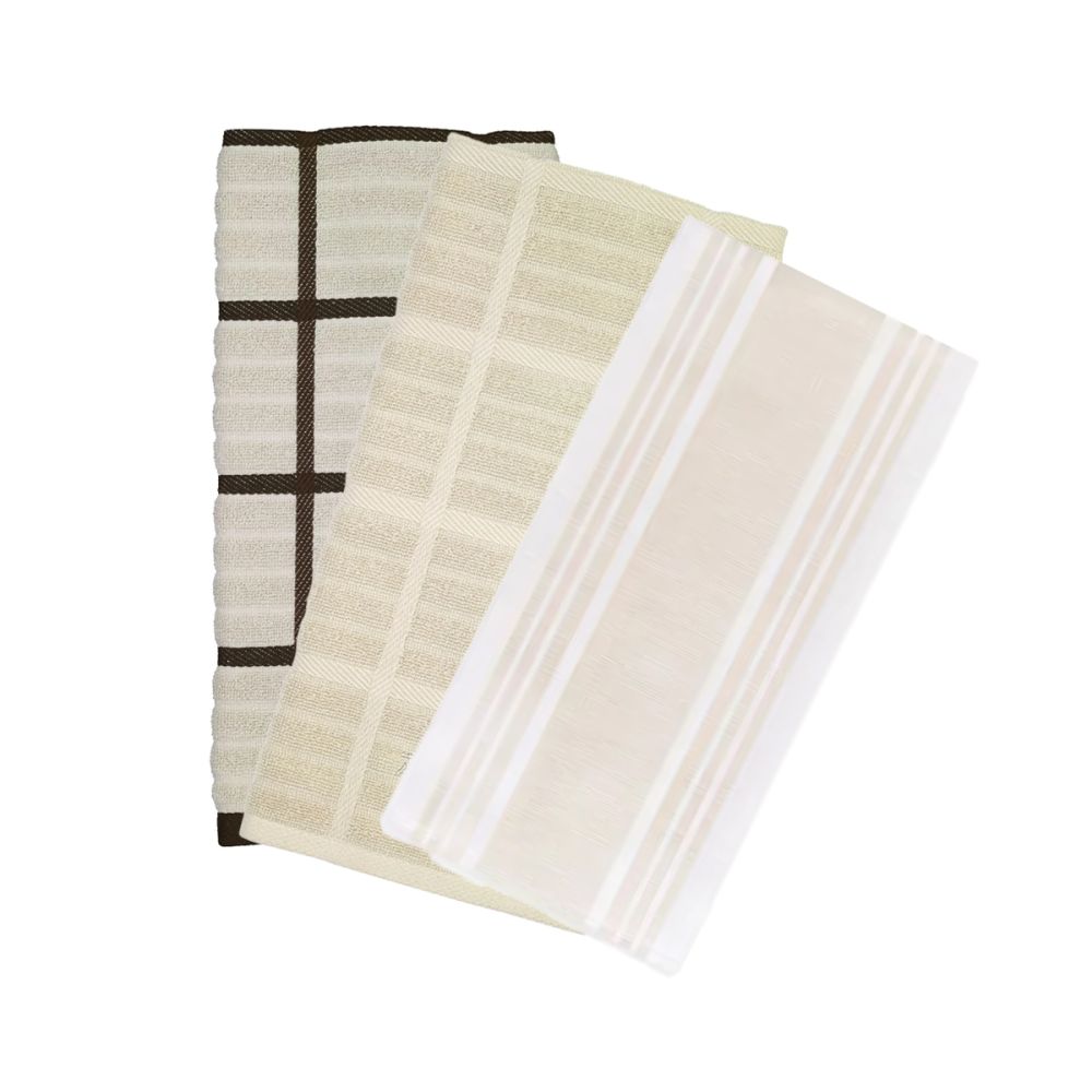 3Pack Kitchen Towels (Almond) AllClad Everything Kitchens