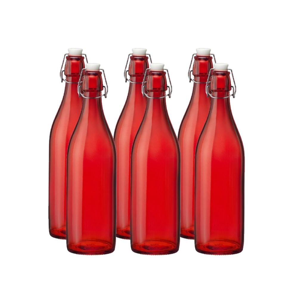 Bormioli Rocco Giara 33.75oz (1L) Swing Top Glass Bottles | Multiple Colors  Available