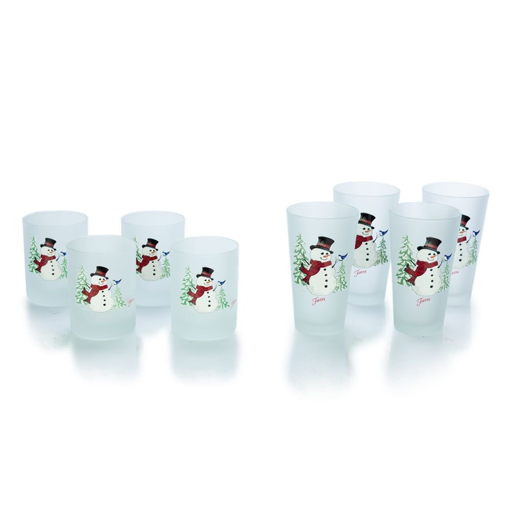 Drinkware Set for 8 - Snowman, Fiesta®