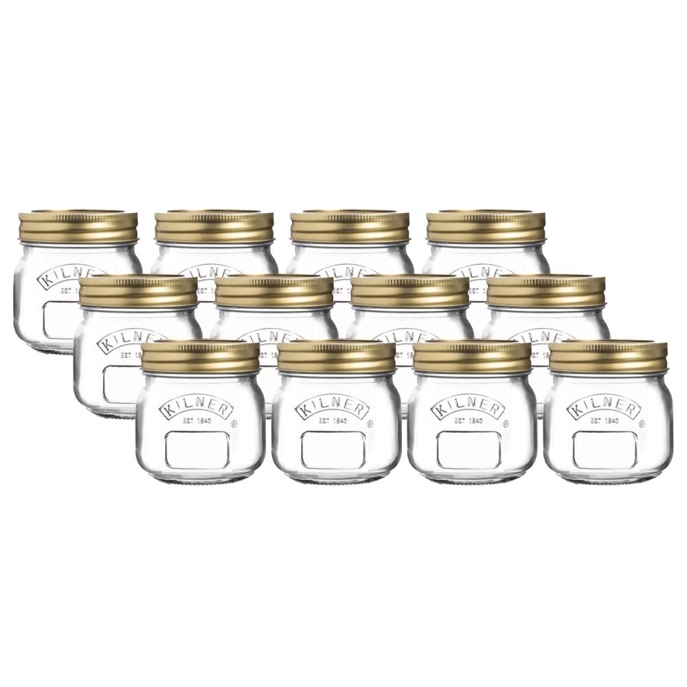 Golden Harvest Pint Canning Mason Jars, 12-Count Set