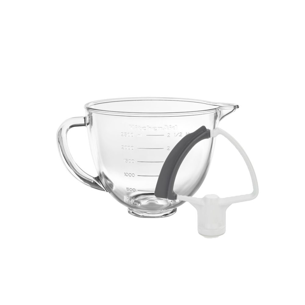 3.5-Quart Glass Bowl + Flex Edge Beater, 3.5-Quart KitchenAid Artisan Mini  Tilt-Head Stand Mixers, KitchenAid