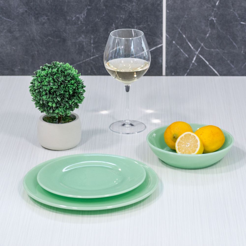 Shop the Mosser Glass 3 Piece Mixing Bowl Set Jadeite at Weston Table