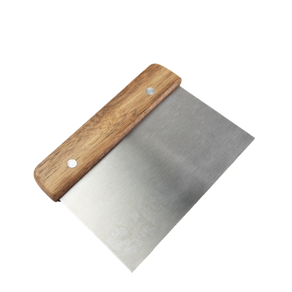 Stainless Steel Bench Scraper with Wooden Handle | Everything Kitchens