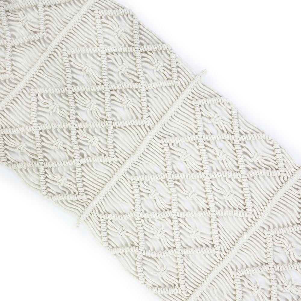 Everything Kitchens Blythe Macrame Table Runner