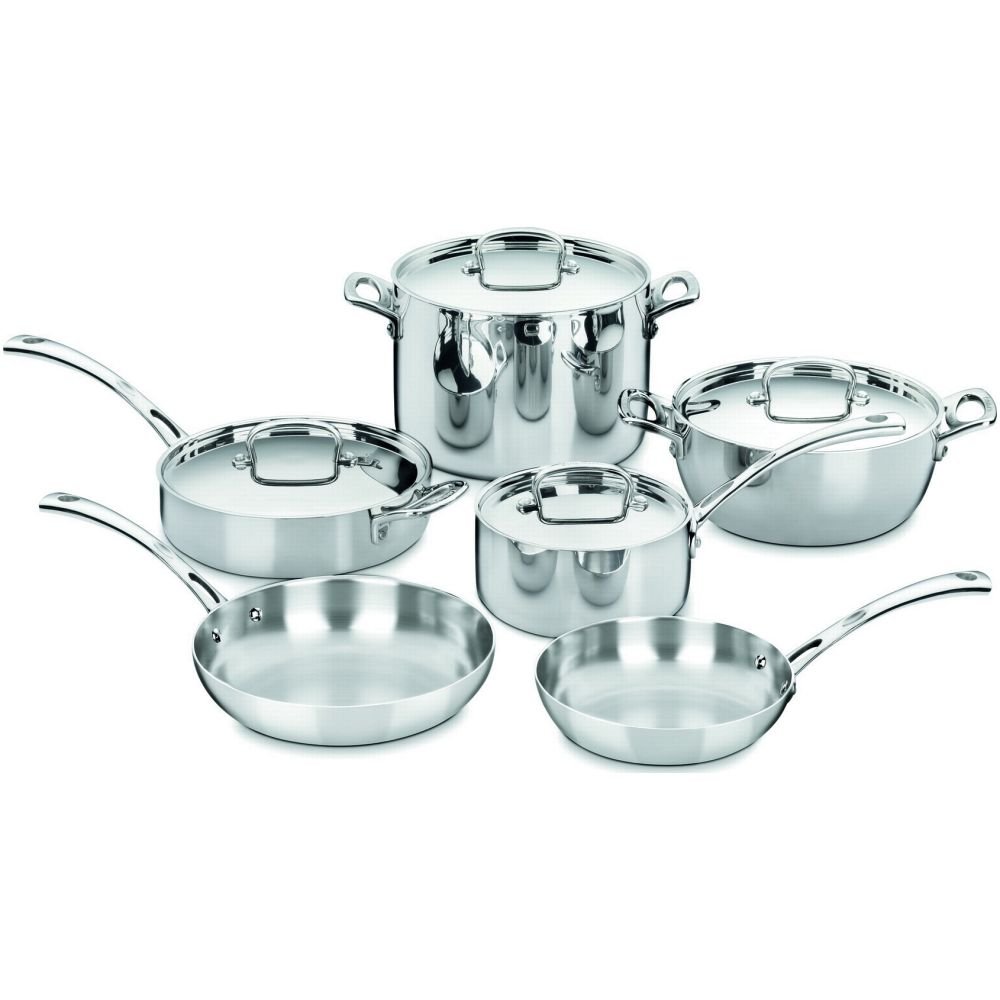 Cuisinart 8 Piece Stainless Steel Cookware Set Induction Ready
