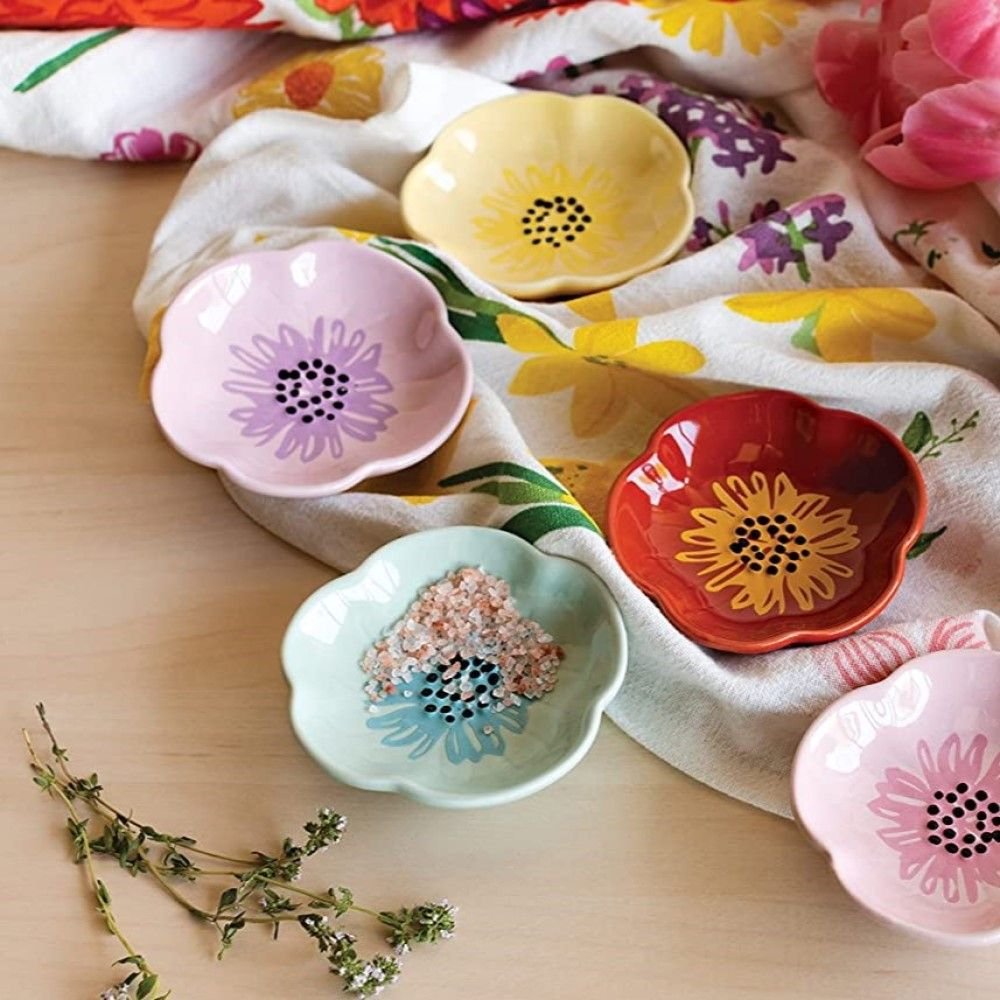 Now Designs by Danica 2oz Pinch Bowls (Set of 6) | Flower