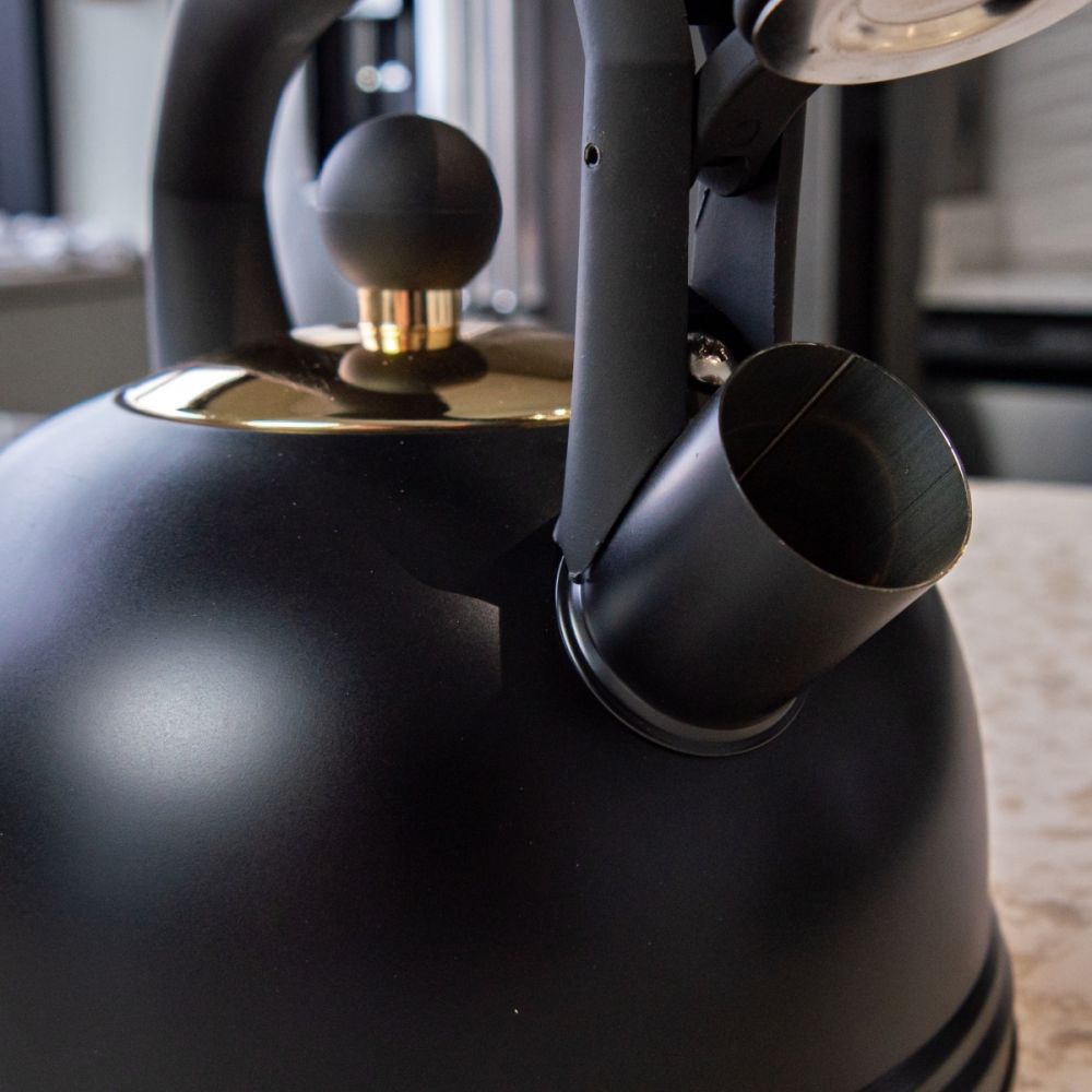 Otto Black 84.5-Ounce Stovetop Kettle | Typhoon | Everything Kitchens