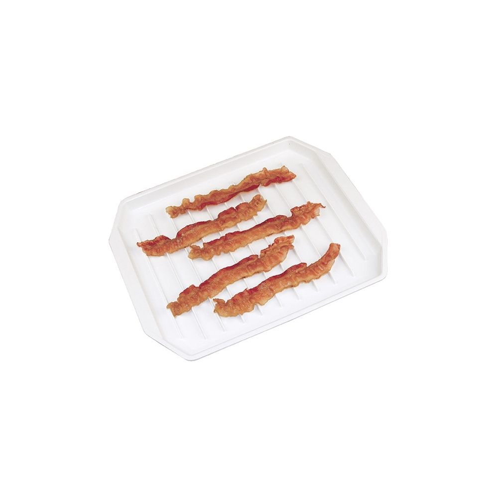 Bacon Plate Microwave Oven Baking Pan Cooker Microwavable Tray For Cooking  Decorative