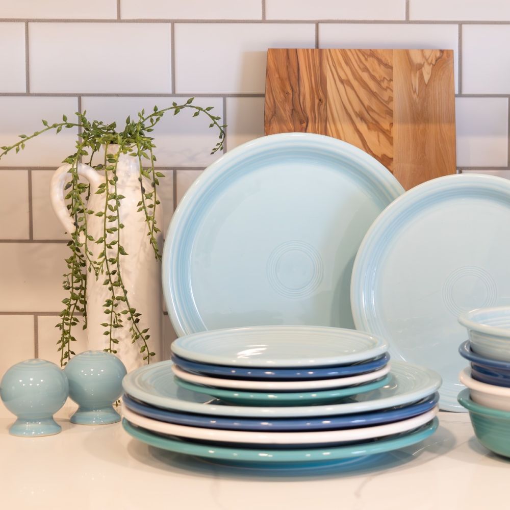 thumbnail image 2 of Fiestaware Turquoise Spring Floral Truck Lunch Plate - 9" Luncheon NWT 2 of 5